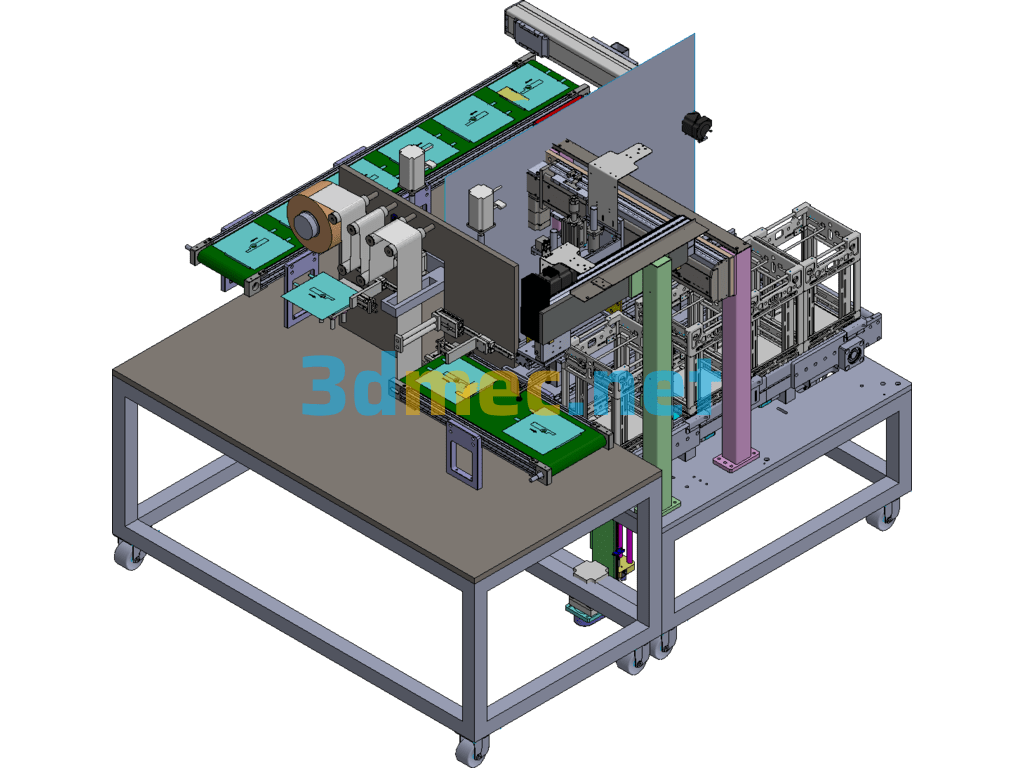 Lithium-Ion Battery Discharge Laminator Exported 3D Model Free Download