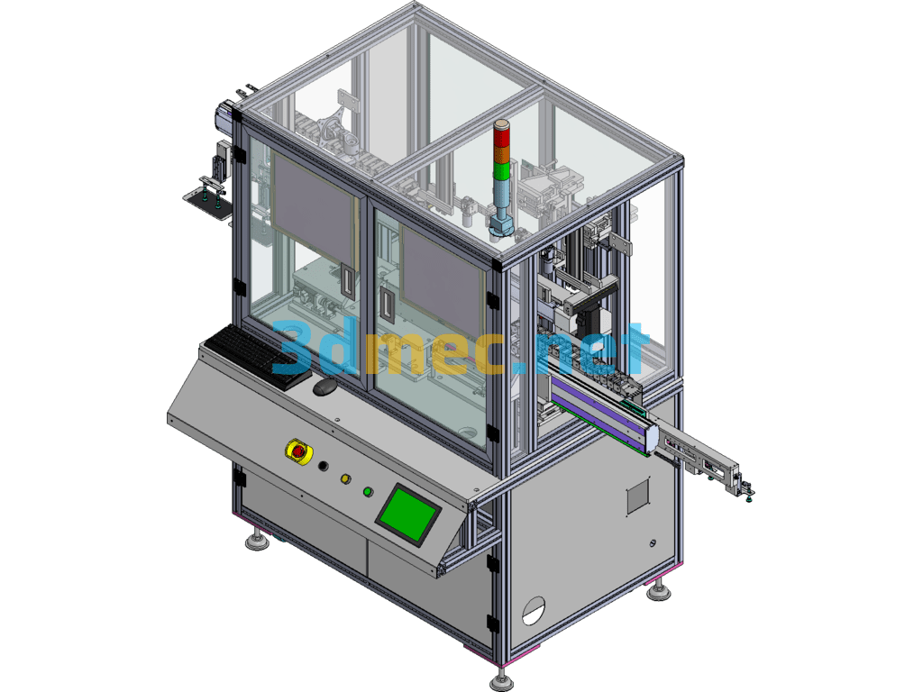 Glass White Sheet Inspection Machine SolidWorks 3D Model Free Download