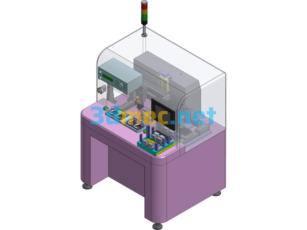 Dispensing And Loading Bearing Machine Exported 3D Model Free Download