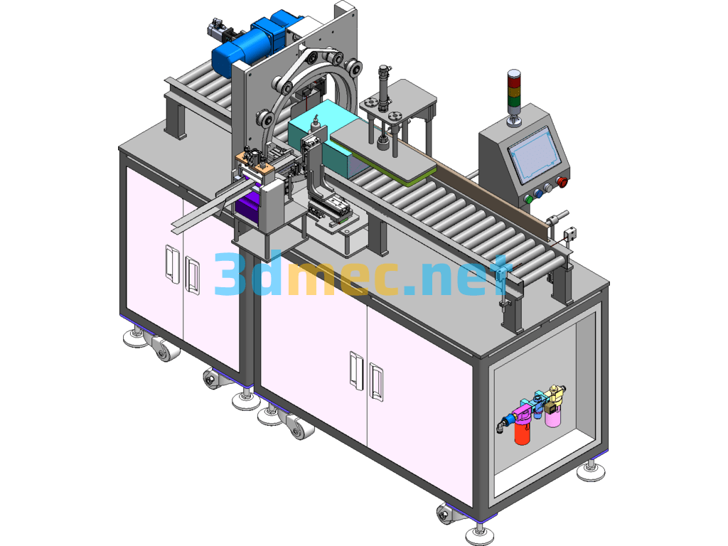 Fabric Tape Packing Equipment SolidWorks 3D Model Free Download