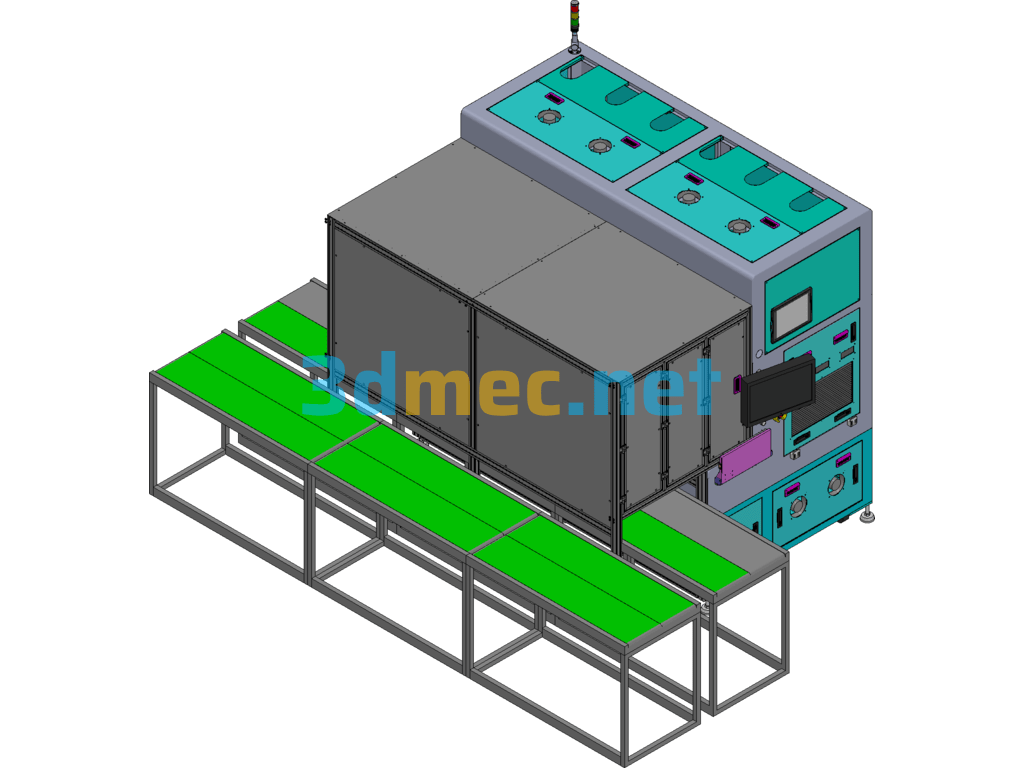 UV Curing Equipment Exported 3D Model Free Download