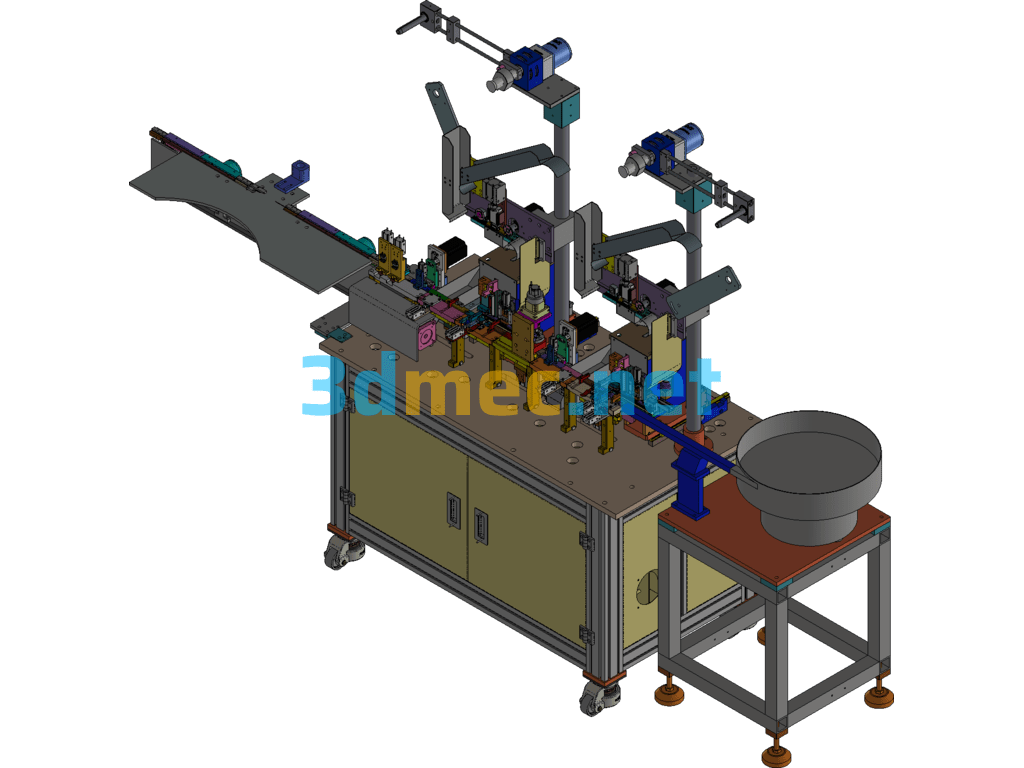 Connectors - Conventional Cam Pinning Equipment - Original Gear Inventor 3D Model Free Download