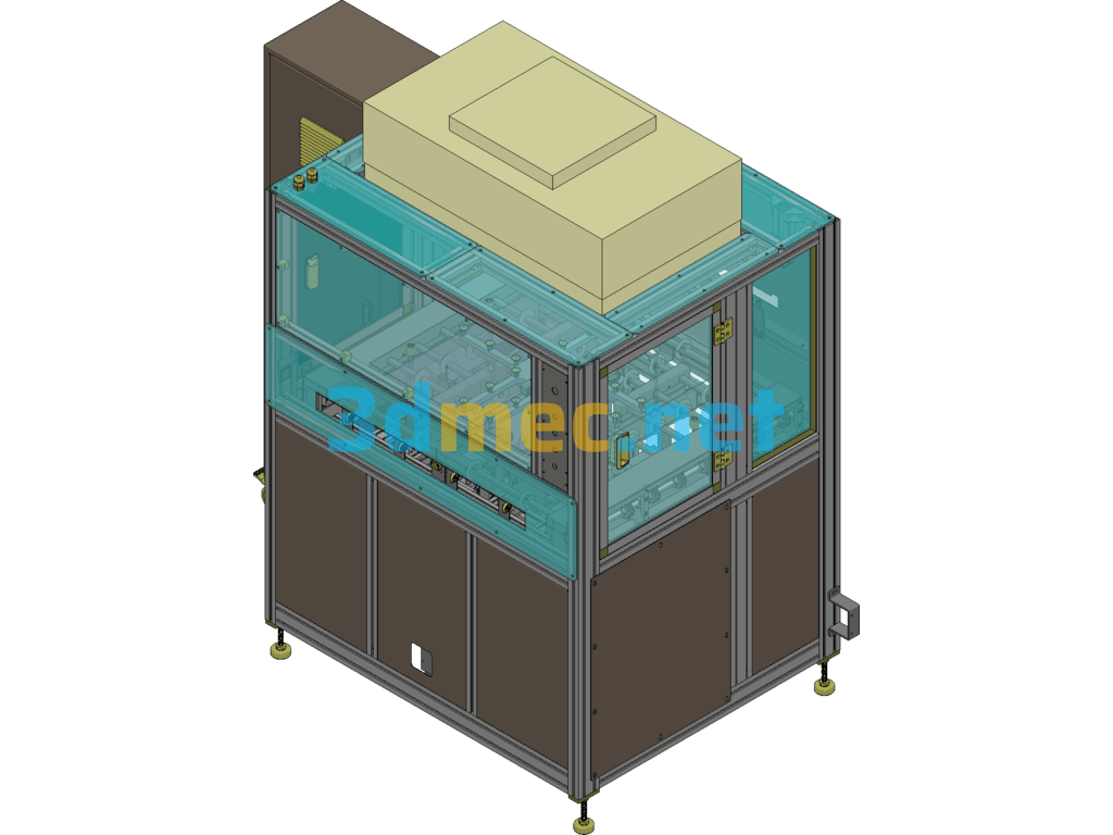 AGV Elevator Steering Conveyor SolidWorks 3D Model Free Download