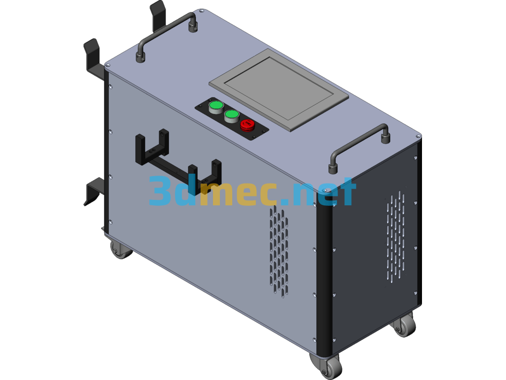 Low Power Pulsed Laser Cleaner SolidWorks 3D Model Free Download