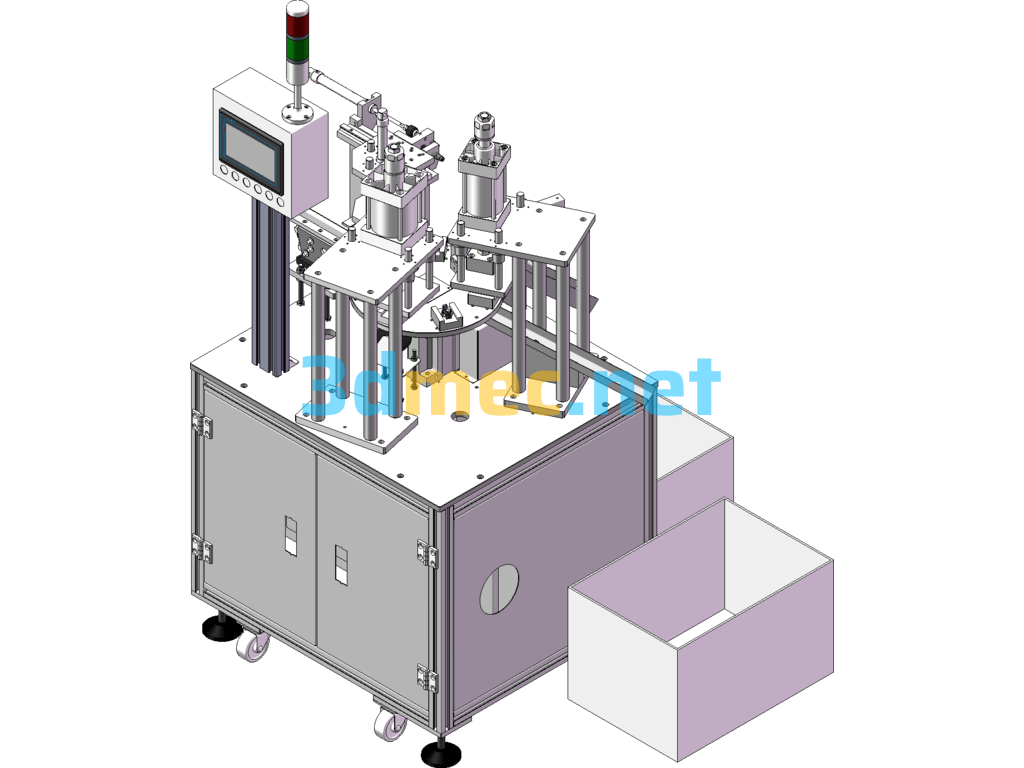Plug Destruction Recycling Machine SolidWorks 3D Model Free Download