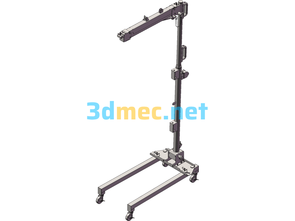 Multi-Functional Medical Stretching Trolley SolidWorks 3D Model Free Download