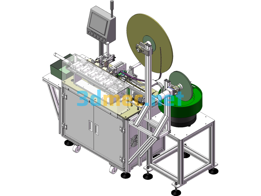 Plastic Insertion Terminal Machine SolidWorks 3D Model Free Download