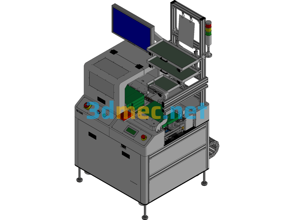 Fix And Eject Bad PCBs Inventor 3D Model Free Download