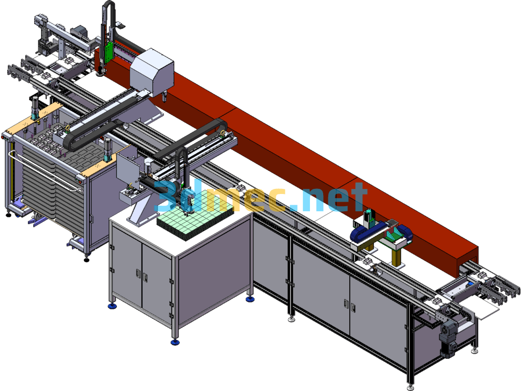Gluing Transfer System SolidWorks 3D Model Free Download