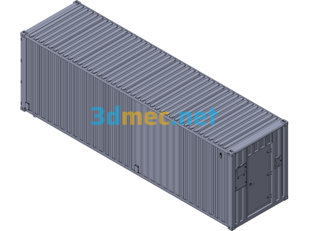 China's Largest Lithium Battery Energy Storage Container 500MW Energy Storage Project Container Exported 3D Model Free Download