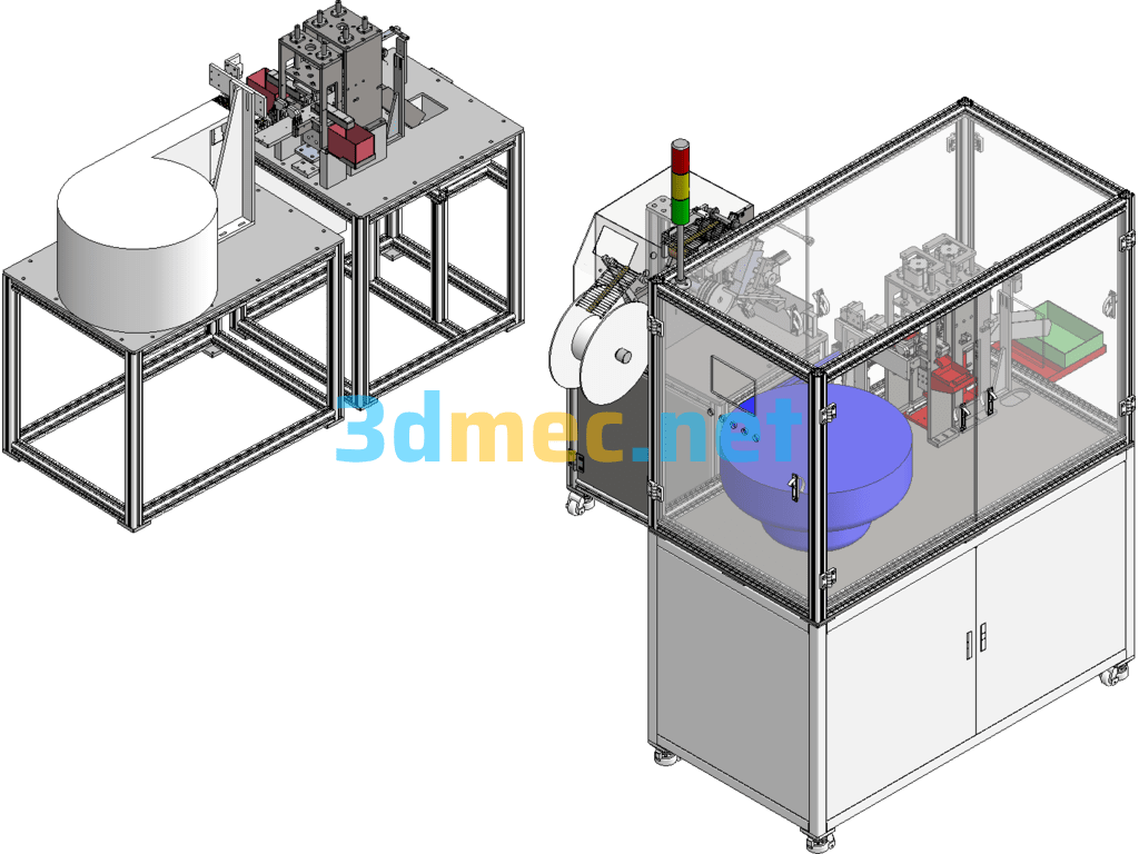 Capacitor Cutting And Bending Series Equipment SolidWorks 3D Model Free Download