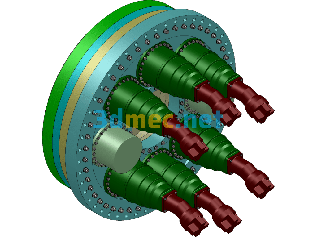 Overall Scheme Of Pipe Jacking Machine And Jacking Device SolidWorks 3D Model Free Download