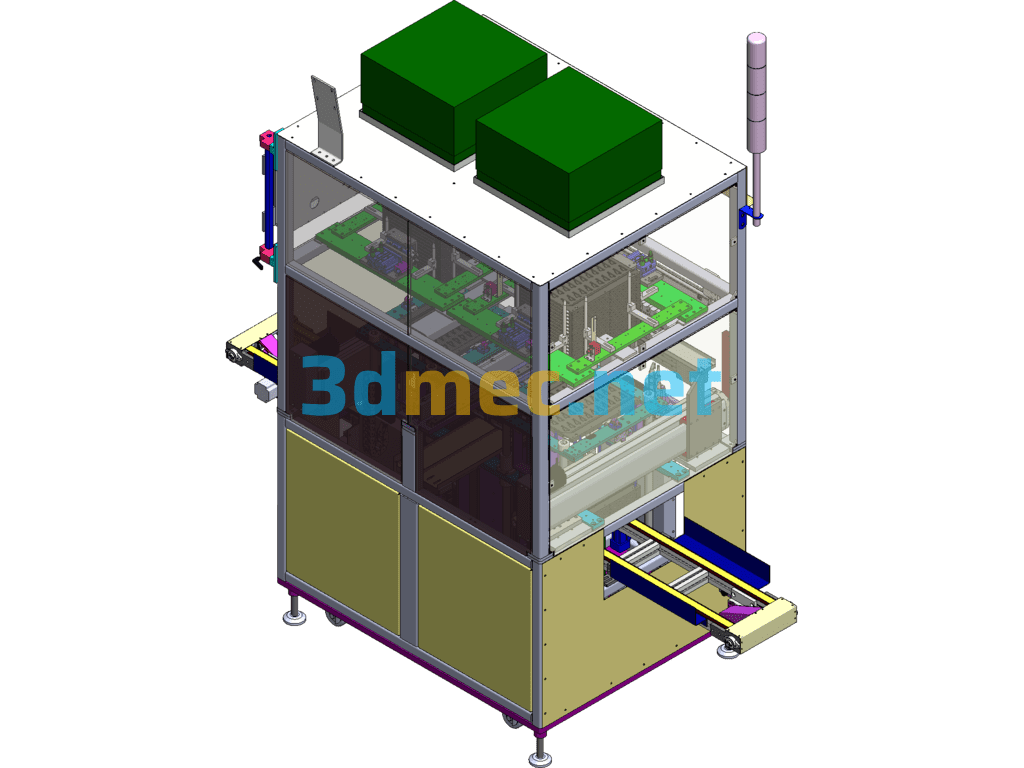 Fully Automatic FPC Loader SolidWorks 3D Model Free Download