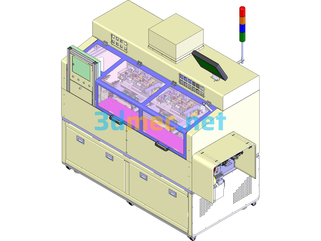 Multi-Station FOG Press (Complex Structure) SolidWorks 3D Model Free Download