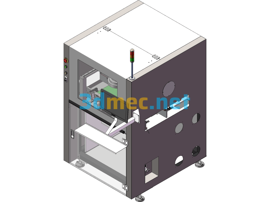 PCBA In-Line Vision Inspection Machine SolidWorks 3D Model Free Download