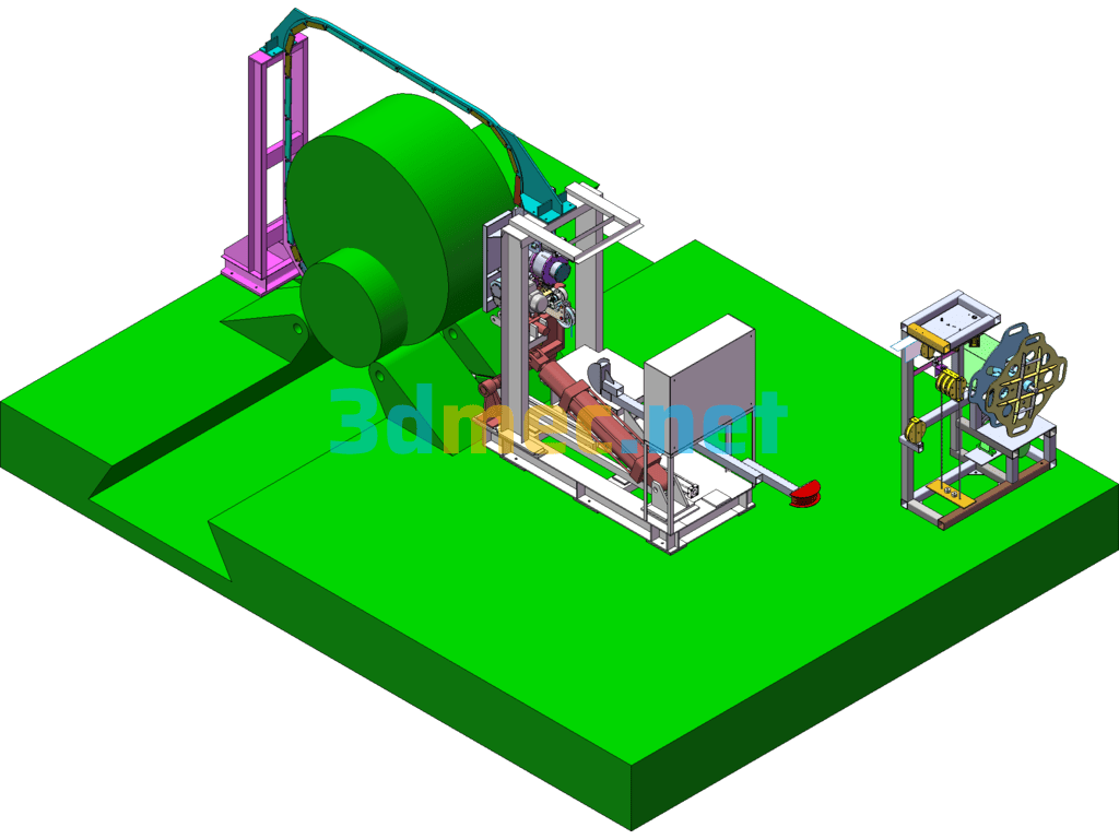 Steel Baler SolidWorks 3D Model Free Download