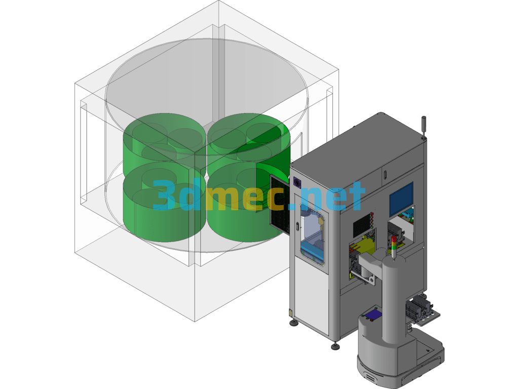 Curved Glass Polishing Exported 3D Model Free Download