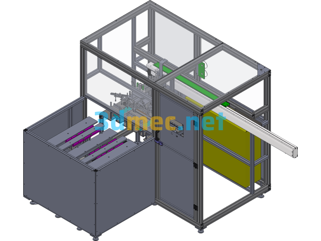 Liquid Crystal Panel Handling Sampling Equipment SolidWorks 3D Model Free Download