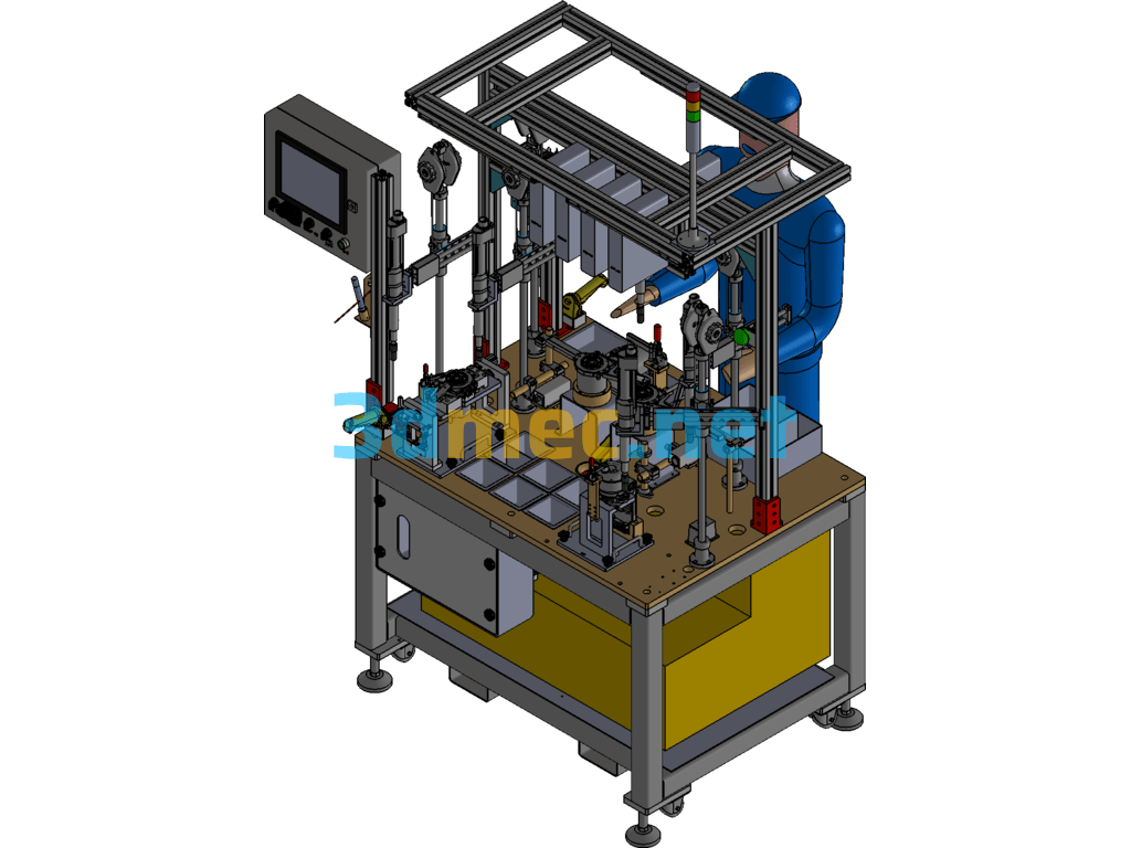 OP220+OP230 ECU And Motor Assembly Table Inventor 3D Model Free Download