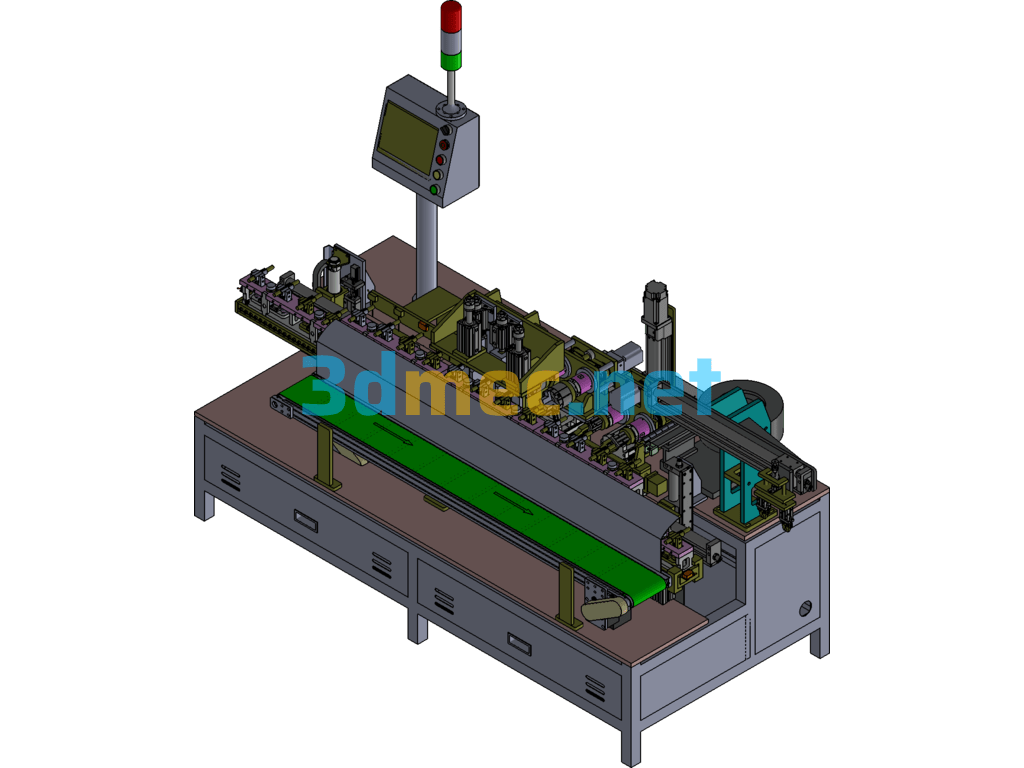 Peeling And Stripping Machine Exported 3D Model Free Download