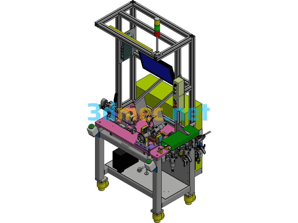 OP150 Adjustable Column Detection Inventor 3D Model Free Download