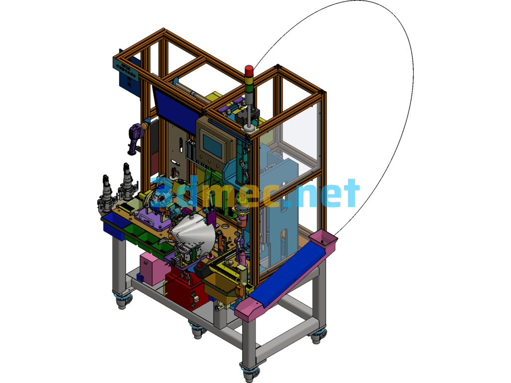 OP120 Adjustable Column Synthesizer Inventor 3D Model Free Download
