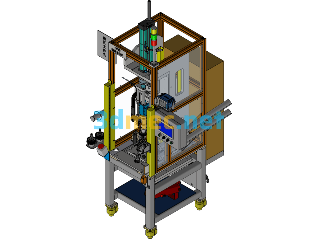 OP10 Isolation Cover Press Inventor 3D Model Free Download