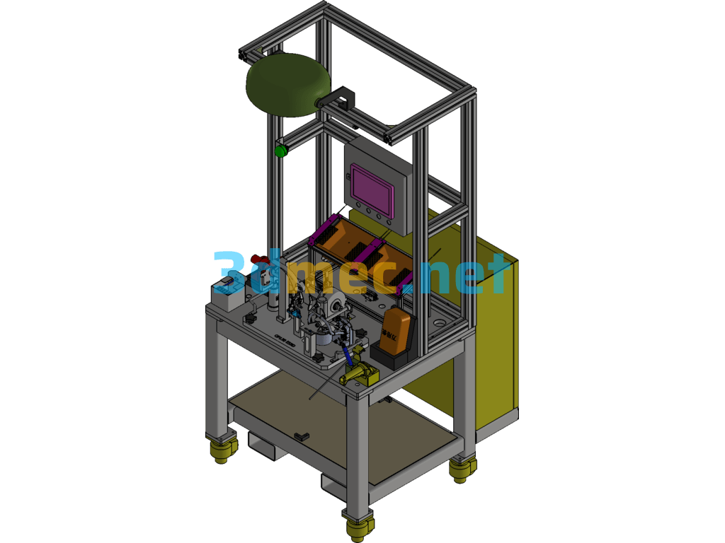 OP130 Point Inspection Station Inventor 3D Model Free Download